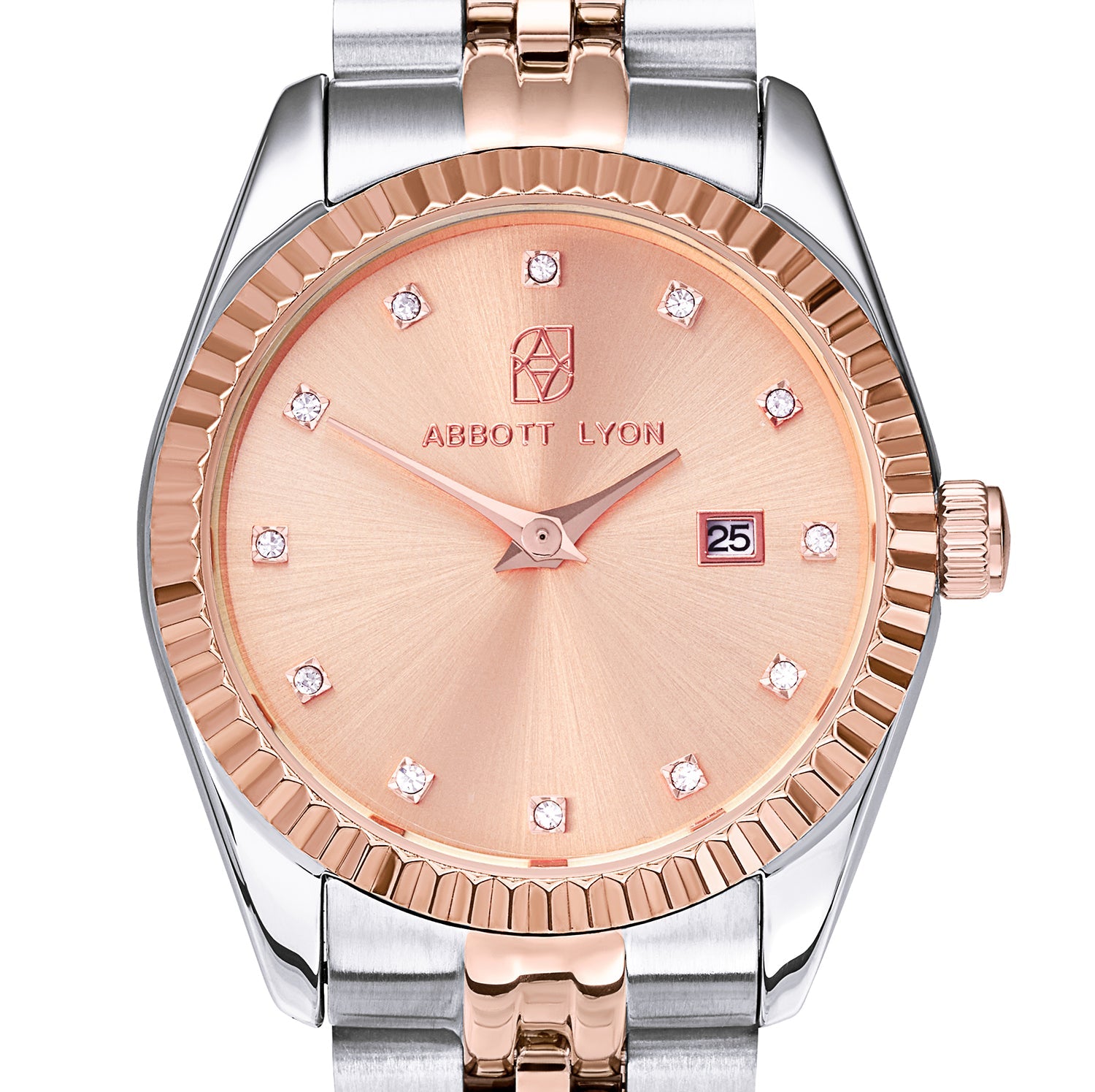 Mini Two Tone Blush Link Belgravia 30 Watch – Abbott Lyon