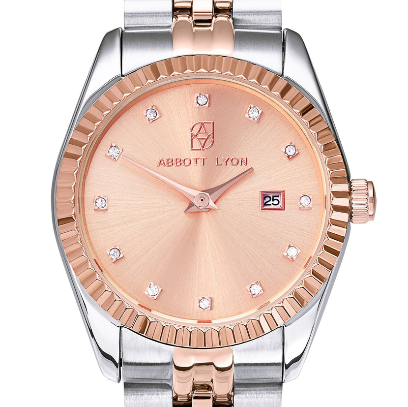 Mini Two Tone Blush Link Belgravia 30 Watch