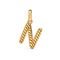 Entwine Initial Pendant (Gold)