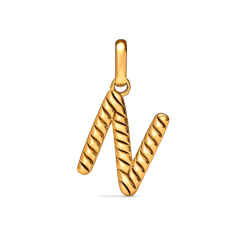 Entwine Initial Pendant (Gold)