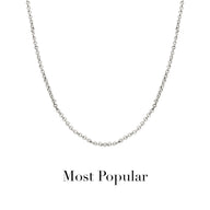 Layering Box Chain Necklace (Silver)
