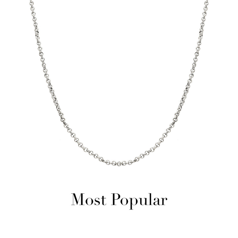 Layering Box Chain Necklace (Silver)