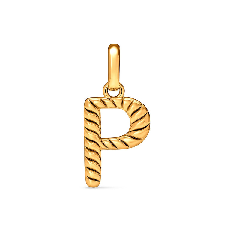 Entwine Initial Pendant (Gold)