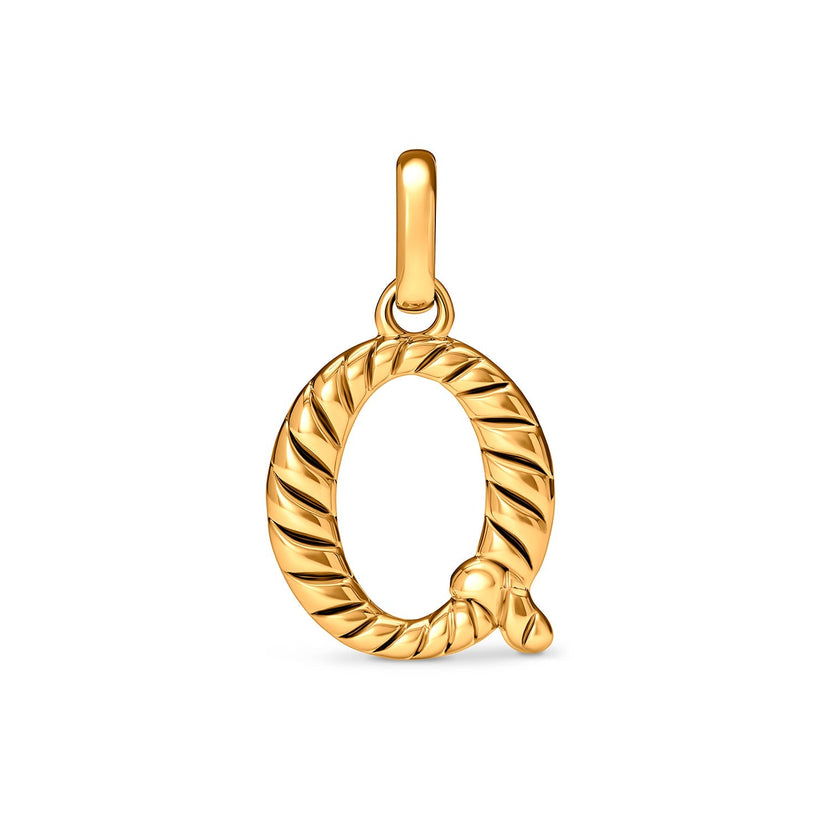 Entwine Initial Pendant (Gold)