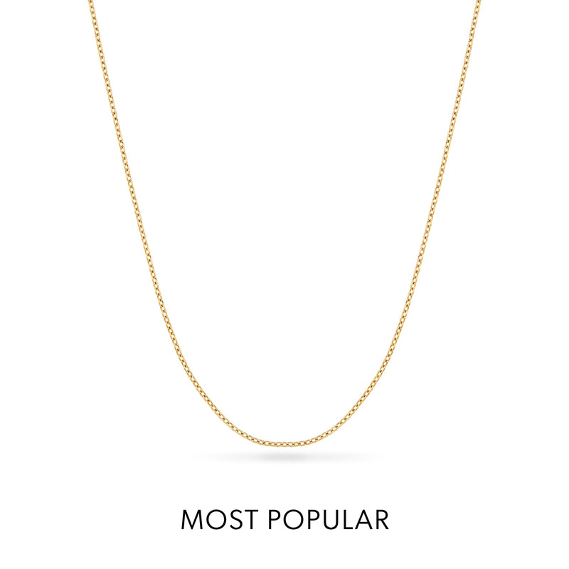 Figaro Chain Necklace (Gold)