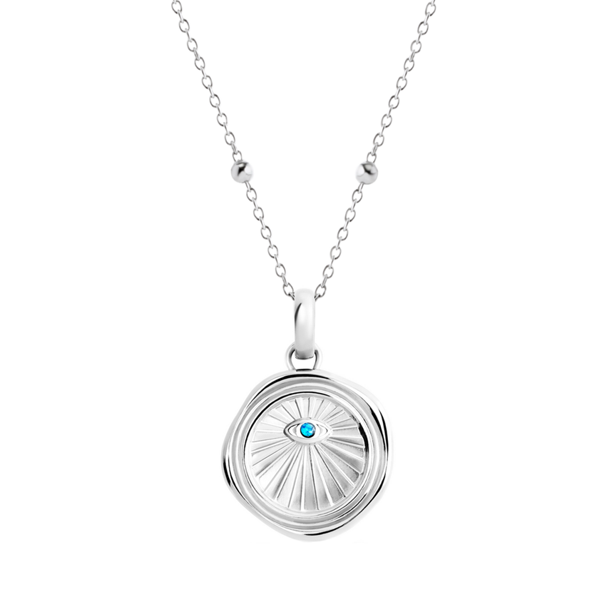 Layering Sphere Chain Necklace (Silver)