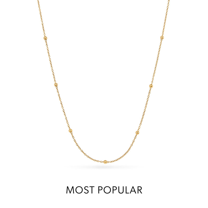 Sphere Chain Necklace (Gold)