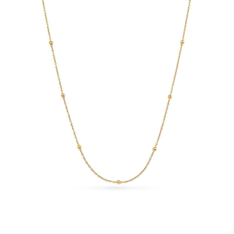 Layering Sterling Silver Sphere Chain (Gold)