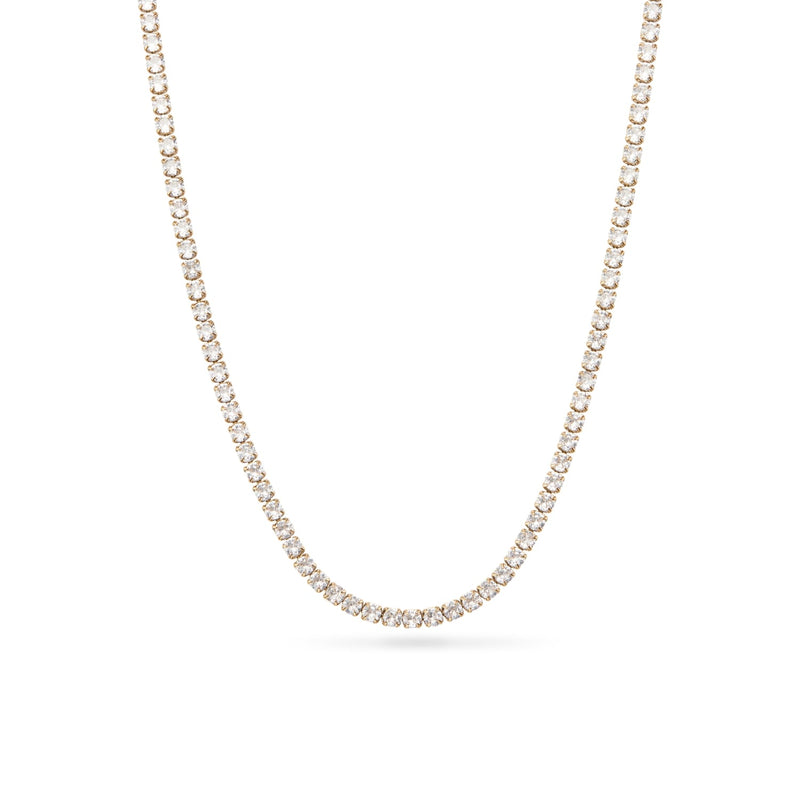 Layering Tennis Chain Necklace (Gold)