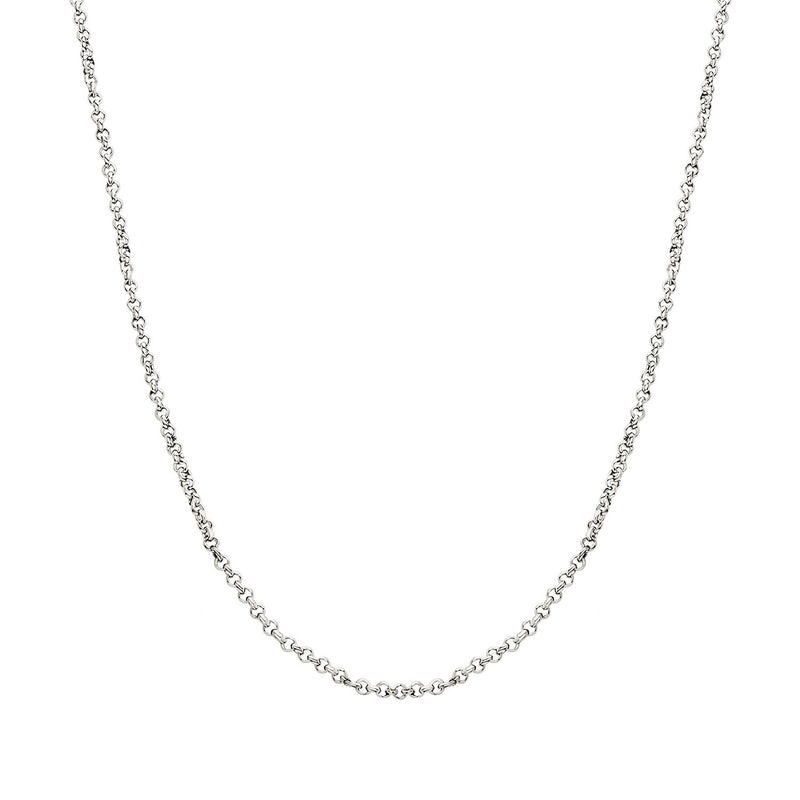 Layering Box Chain Necklace (Silver)