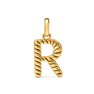 Entwine Initial Pendant (Gold)