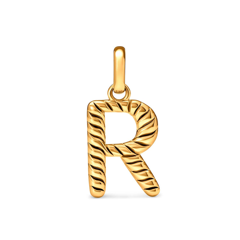 Entwine Initial Pendant (Gold)