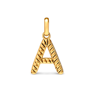 Entwine Initial Pendant (Gold)