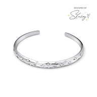 Moon and Back Bangle (Silver) - Worth £69