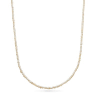Layering Blue Apatite Beaded Necklace (Gold)
