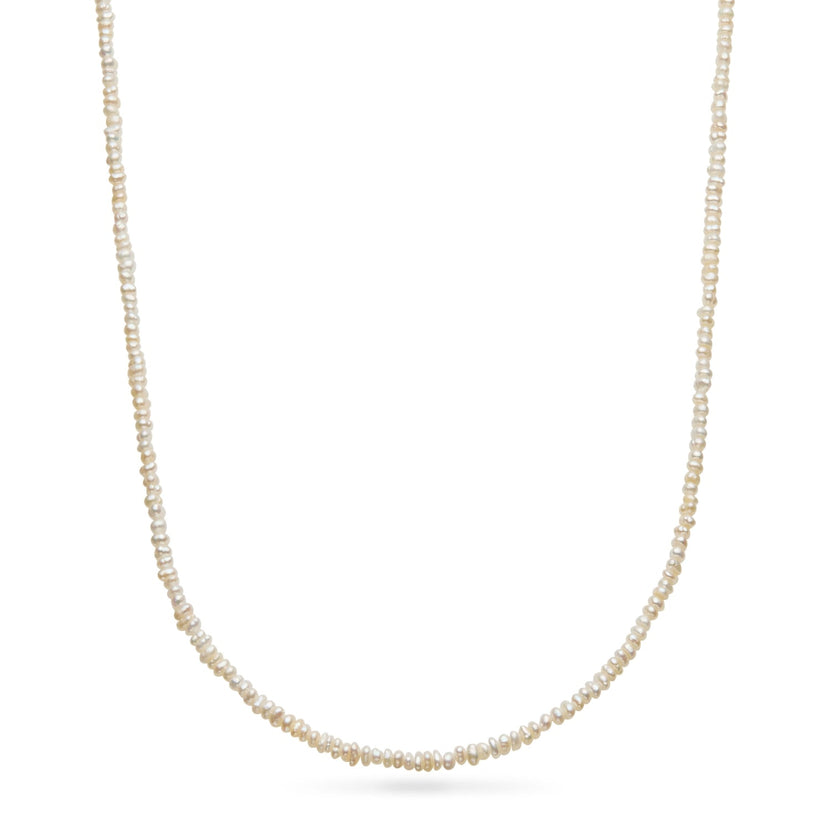 Layering Blue Apatite Beaded Necklace (Gold)