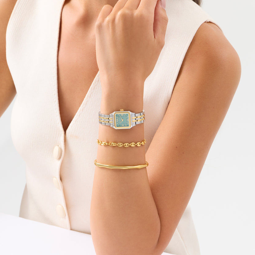 Sage Green Essence 23 Watch & Styling Set (Gold)
