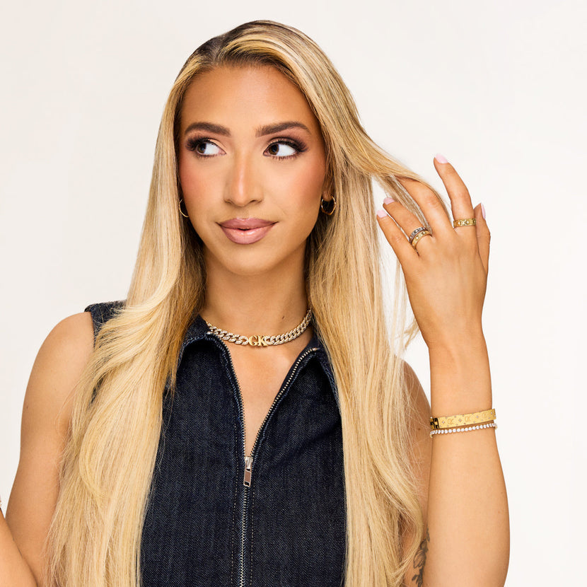 Own Way Statement Monogram Ring (Silver)