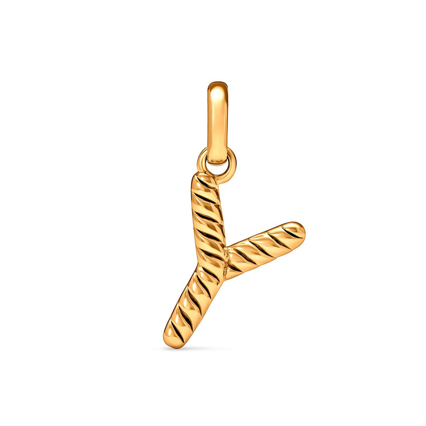 Entwine Initial Pendant (Gold)