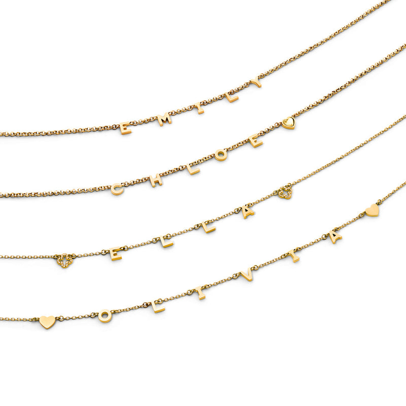 Made Mine Name Necklace (Gold)