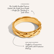 Quilted Ring (Gold)