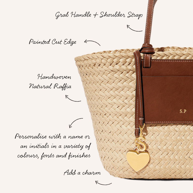 Small Raffia Structured Bag (Natural)