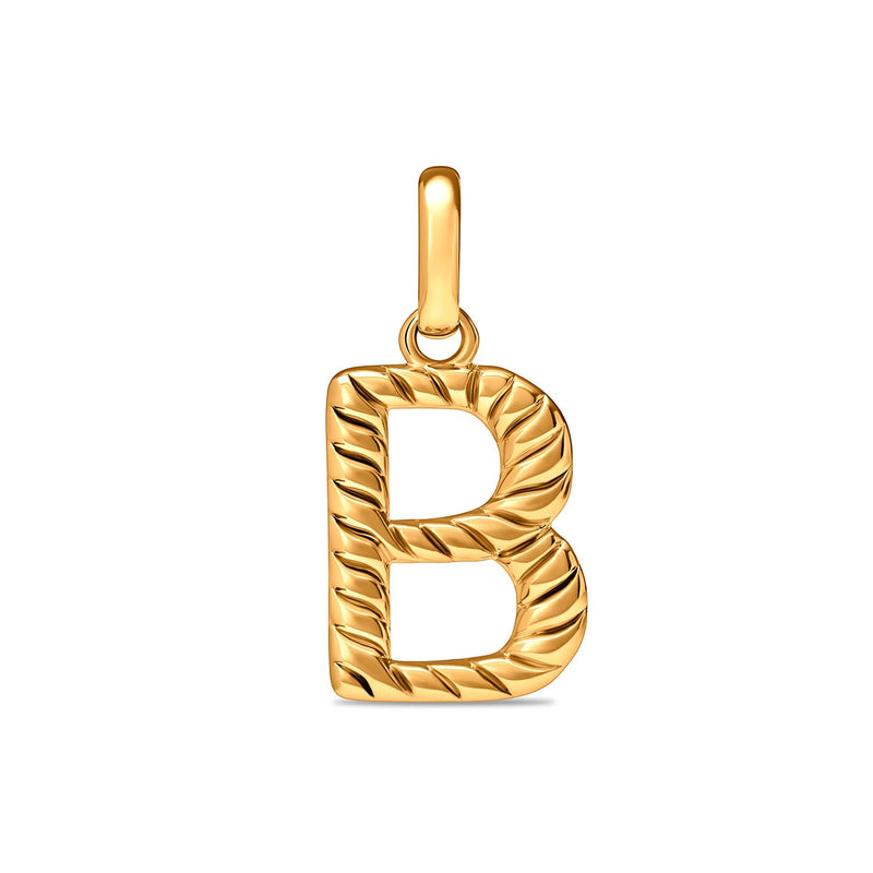 Entwine Initial Pendant (Gold)