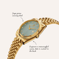 Sage Green Belgravia 30 Watch (Gold)
