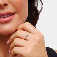 Moon and Back Moon and Star Ring Set (Silver)