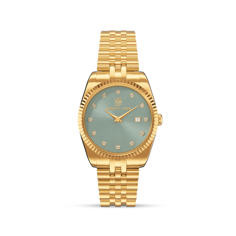 Sage Green Belgravia 30 Watch (Gold)