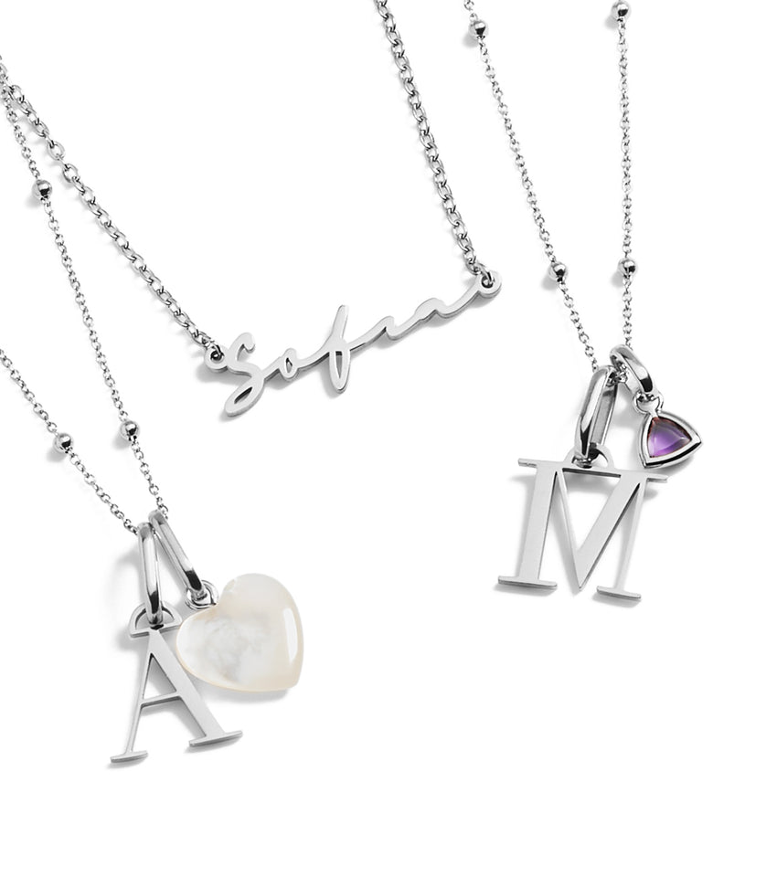 For Guys Sterling Silver Personalized Name Necklace Name Necklace