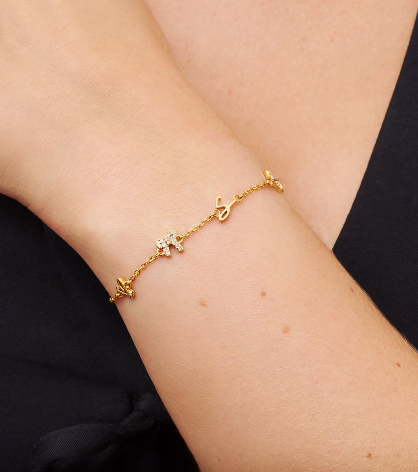 Made Mine Charm Bracelet (Gold) - Main Image