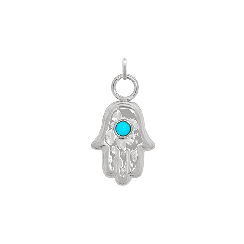 Hamsa Hand Charm (Silver)