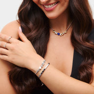 Moon and Back Moon Bracelet Charm (Silver)