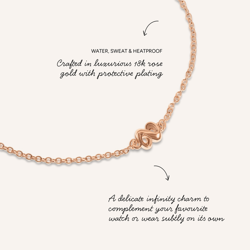 Made Mine Infinity Bracelet (Rose Gold)