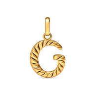 Entwine Initial Pendant (Gold)