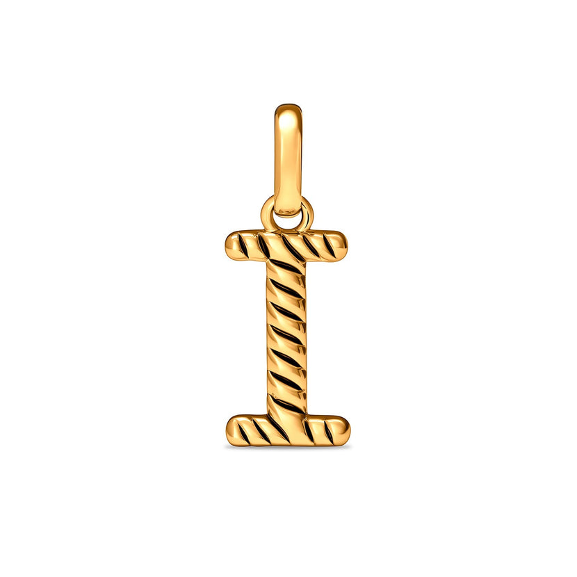 Entwine Initial Pendant (Gold)