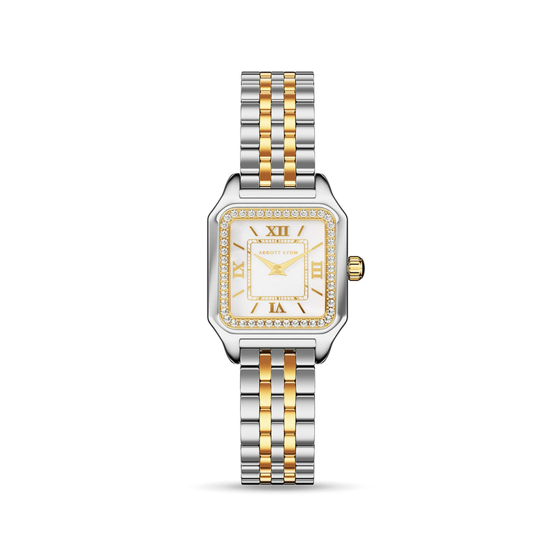 Essence Pavé Two Tone 23 Watch (Gold/Silver)