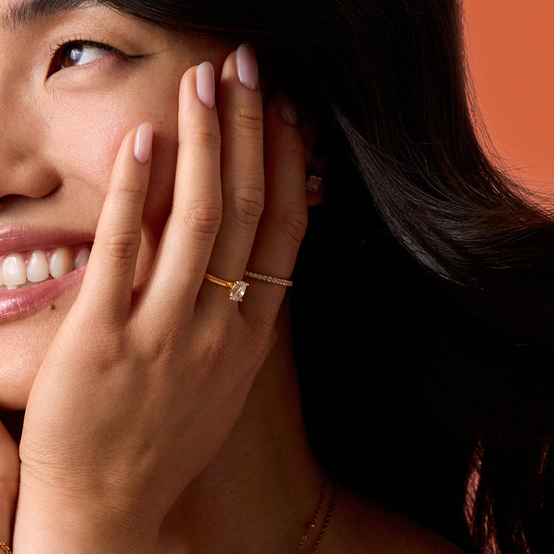 Birthstone Heart Legacy Ring 1ct (Silver)