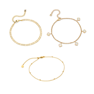 Anklet Layering Set (Gold)