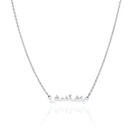 Mini Arabic Name Necklace (Silver)