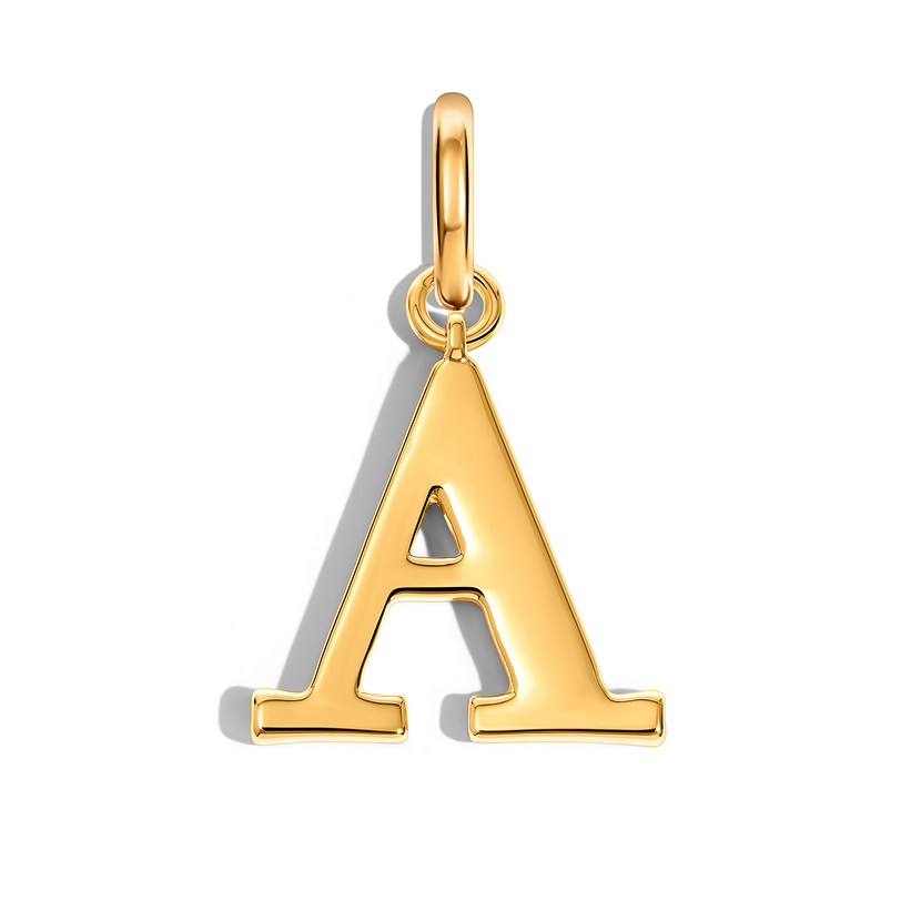Large Didot Initial Accessories Charm (Gold)