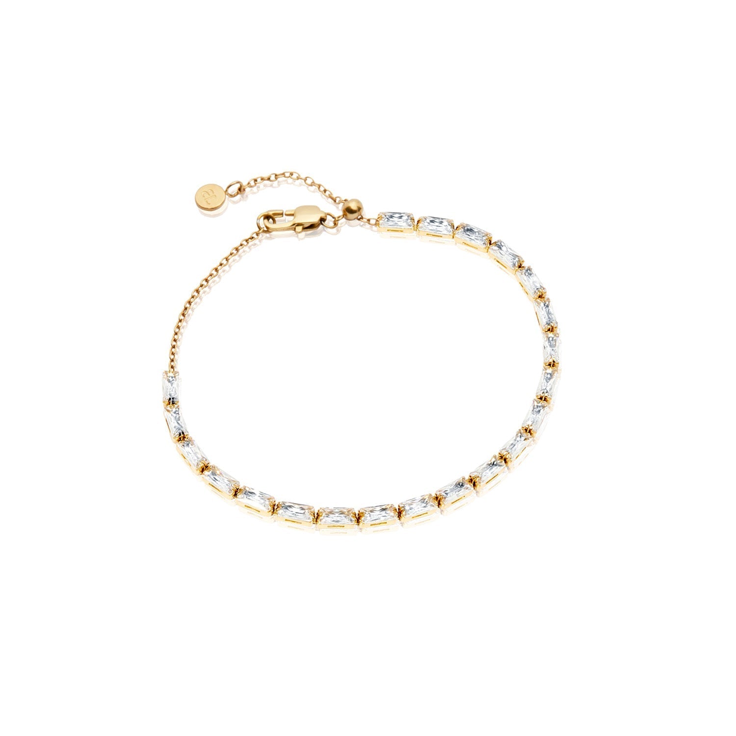 Baguette Cut Tennis Bracelet (Gold) – Abbott Lyon