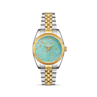Belgravia 30 Aqua Zodiac Watch (Gold/Silver)