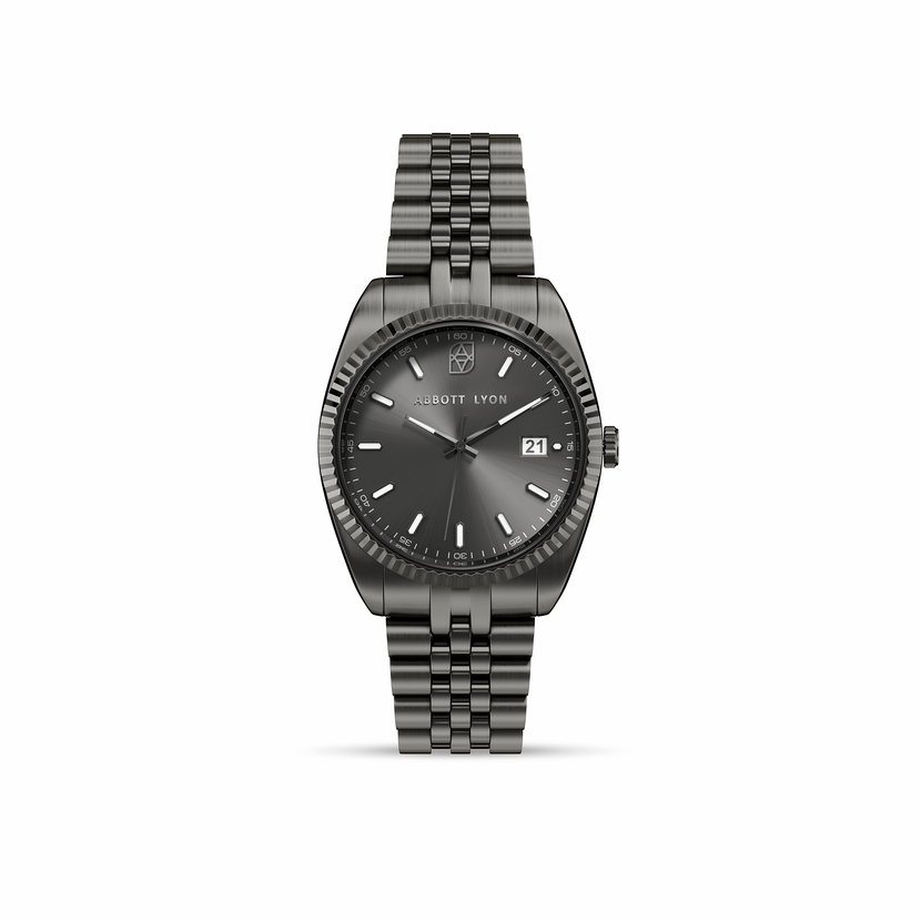 Belgravia 41 Gunmetal Watch (Silver)
