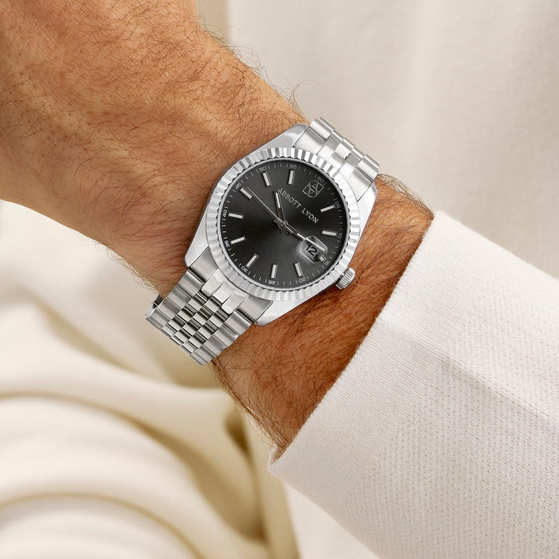 Belgravia 41 Grey Men's Watch (Silver)