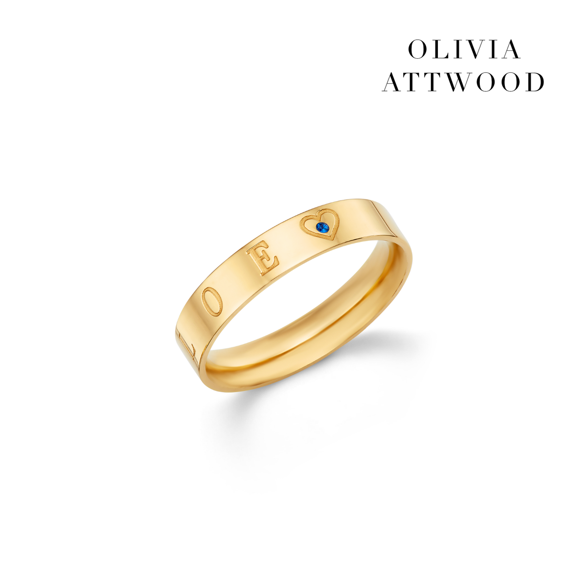 Custom Stamped Name Ring