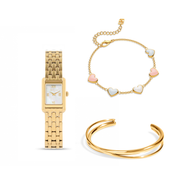 Mini Chelsea Mother of Pearl Watch & Styling Set (Gold)