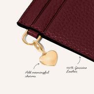 Leather Card Holder (Plum)