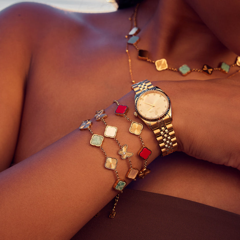 Clover Bracelet (Gold) - Worth £59